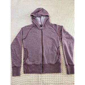 Patagonia Women Sweatshirt Medium Purple Athletic  Full Zip Hood